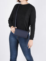 Clutch Met Riempje Madrid Leder Hexagona Blauw madrid 536554-vue-porte